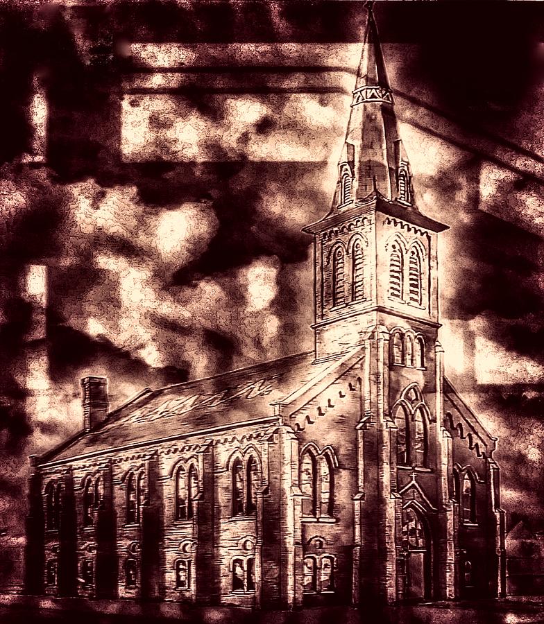 This Old Church Mixed Media by Carrie Armstrong - Fine Art America