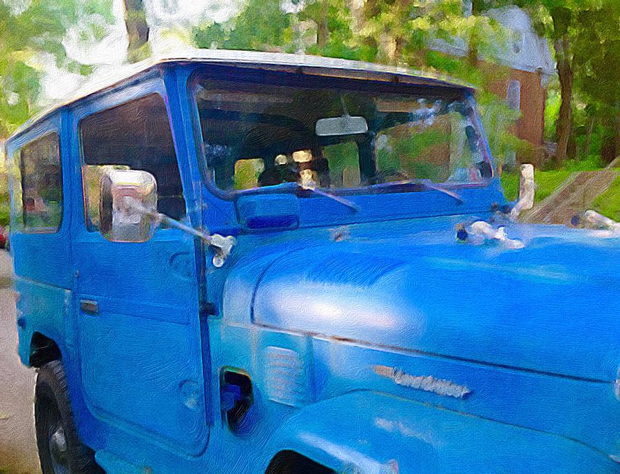 This Old Land Cruiser In Blue Photograph