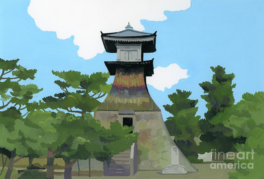 This Place Is Kotohira Of Japan Painting by Hiroyuki Izutsu