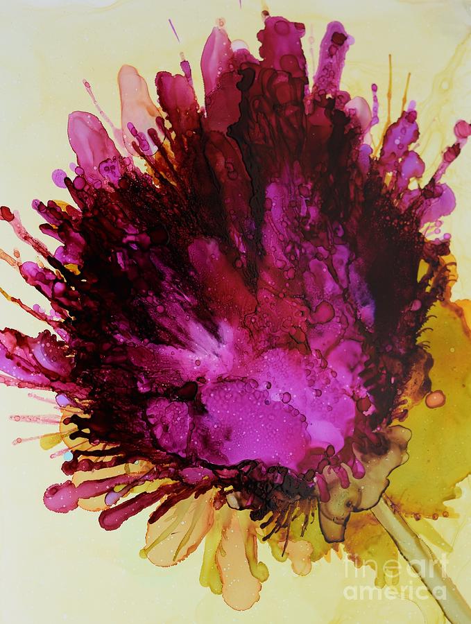 Thistle - side Painting by Beth Kluth