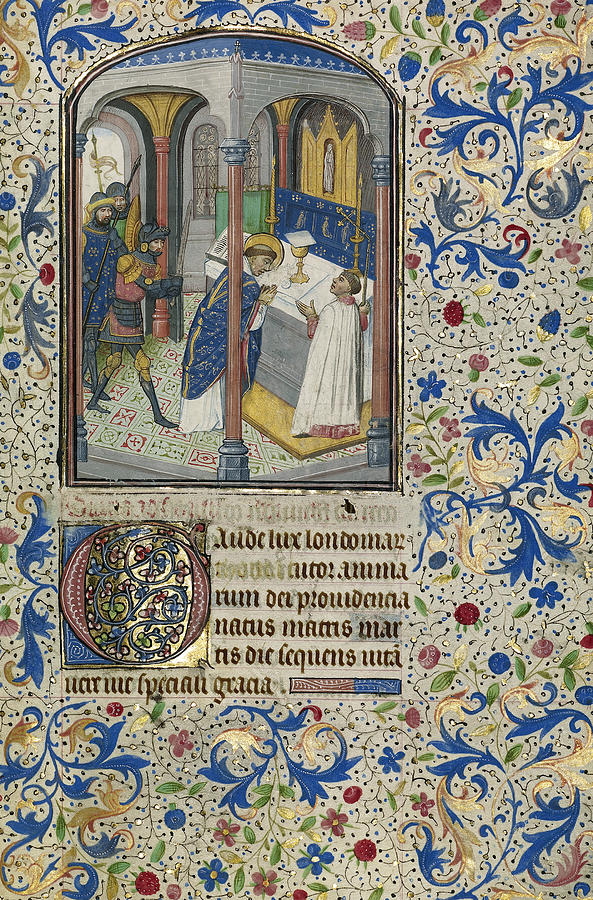Thomas A Becket c1118-1170 Painting by Willem Vrelant
