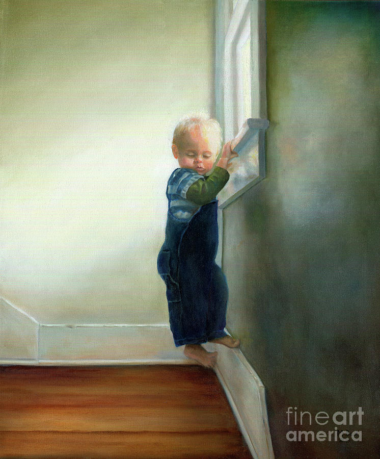 Thomas and the Long Way Down Painting by Marlene Book