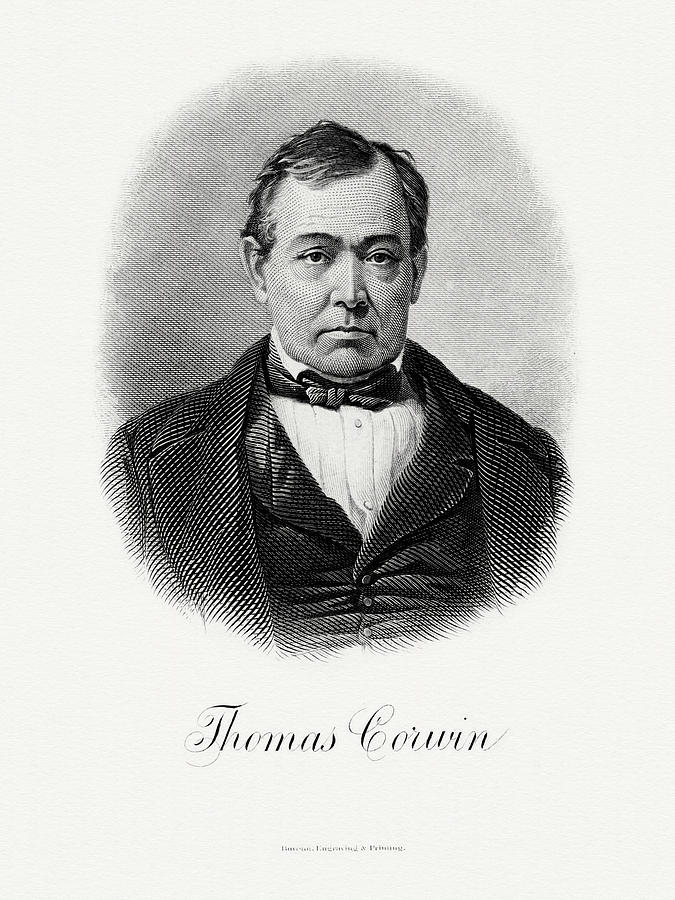 Portrait Painting - Thomas Corwin by The Bureau of Engraving and Printing