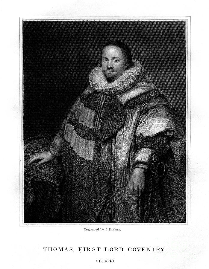 Thomas Coventry, First Lord Coventry Drawing by Print Collector