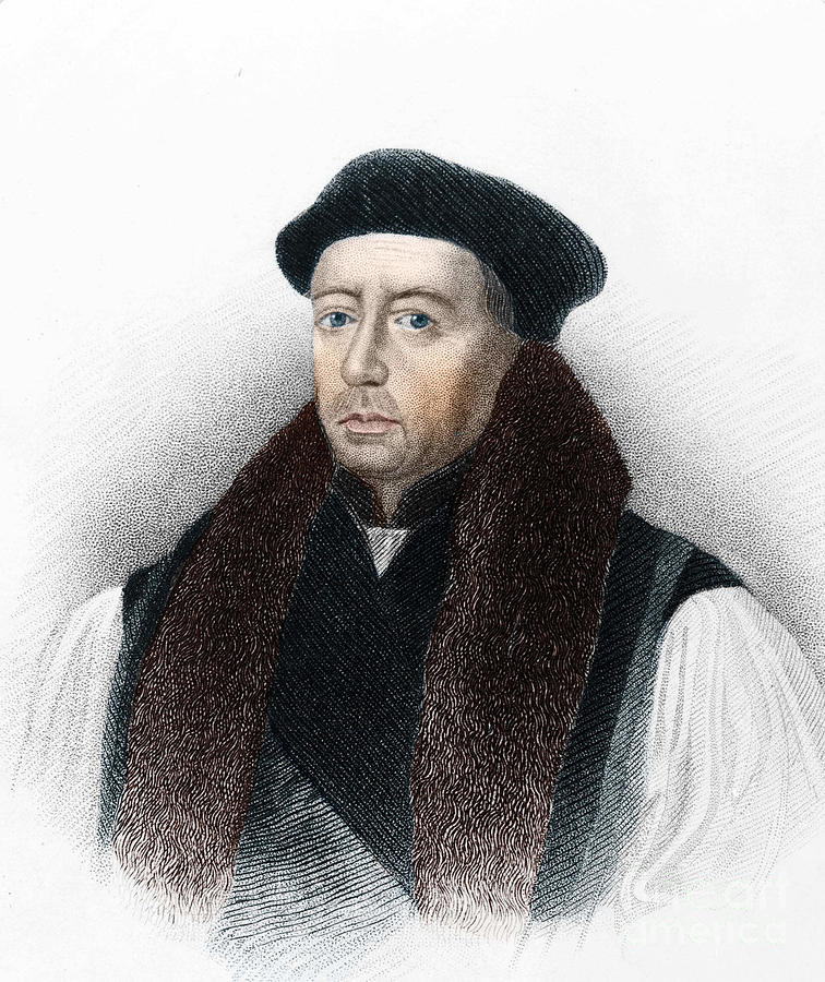 Thomas Cranmer, Archbishop Of Canterbury Painting By Unknown Artist ...