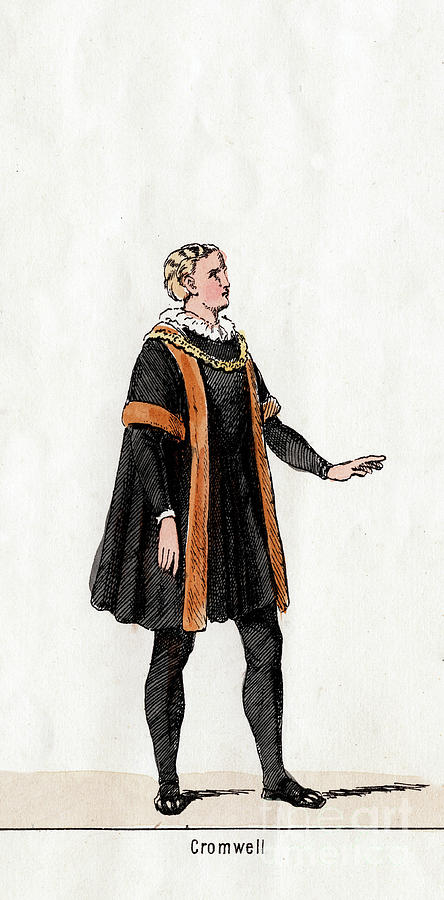Thomas Cromwell, Costume Design Drawing by Print Collector