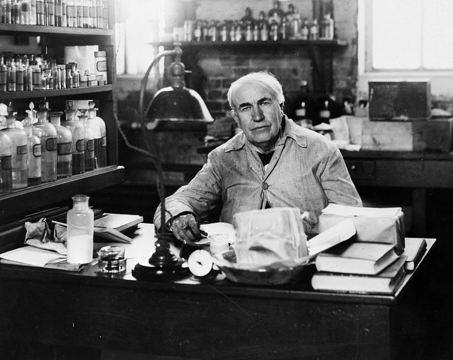 Thomas Edison Photograph by Keystone