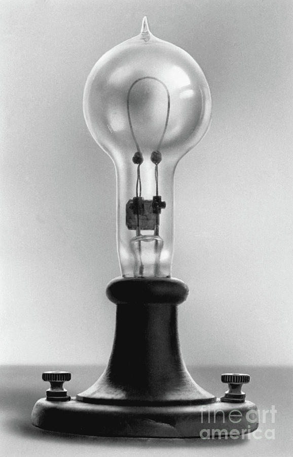 Thomas Edisons Electric Lamp Photograph by Bettmann