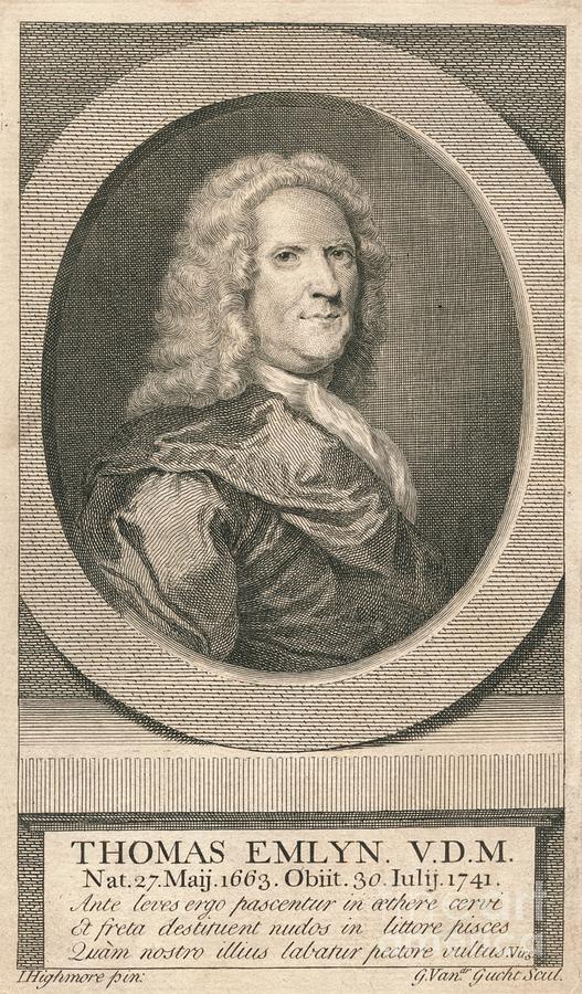 Thomas Emlyn Drawing by Print Collector