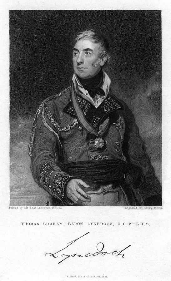 Thomas Graham, 1st Baron Lynedoch Drawing by Print Collector