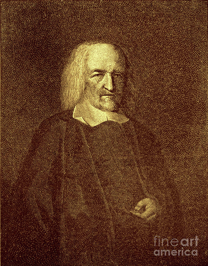 Thomas Hobbes Drawing by European School Pixels