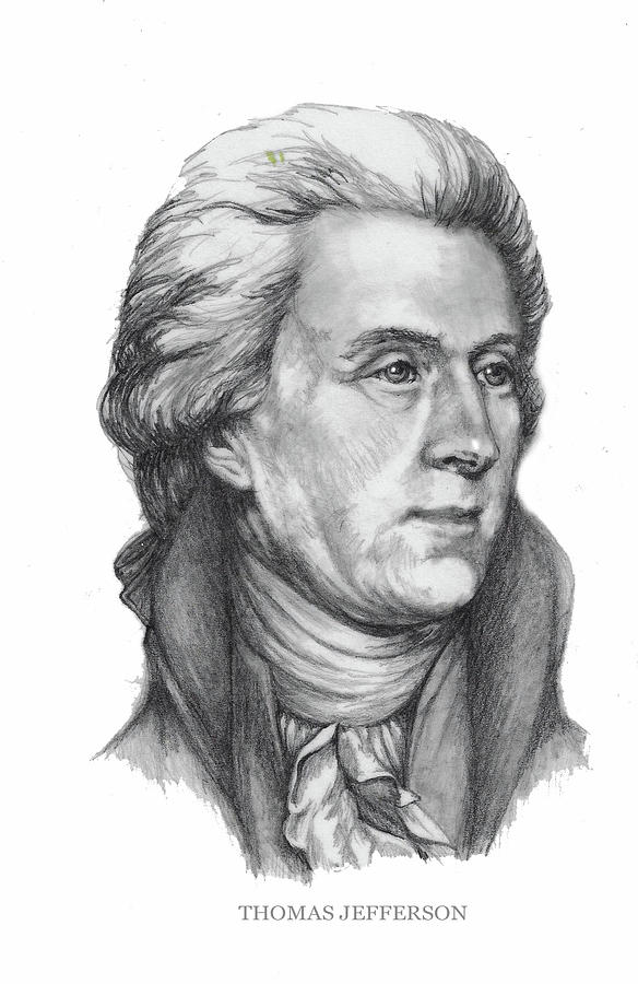 U S President Thomas Jefferson drawing easy  How to draw Thomas Jefferson  step by step  Art JanaG  YouTube