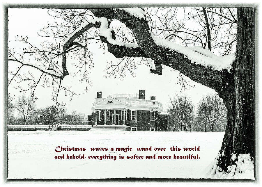 Thomas Jeffersons Poplar Forest Christmas Photograph