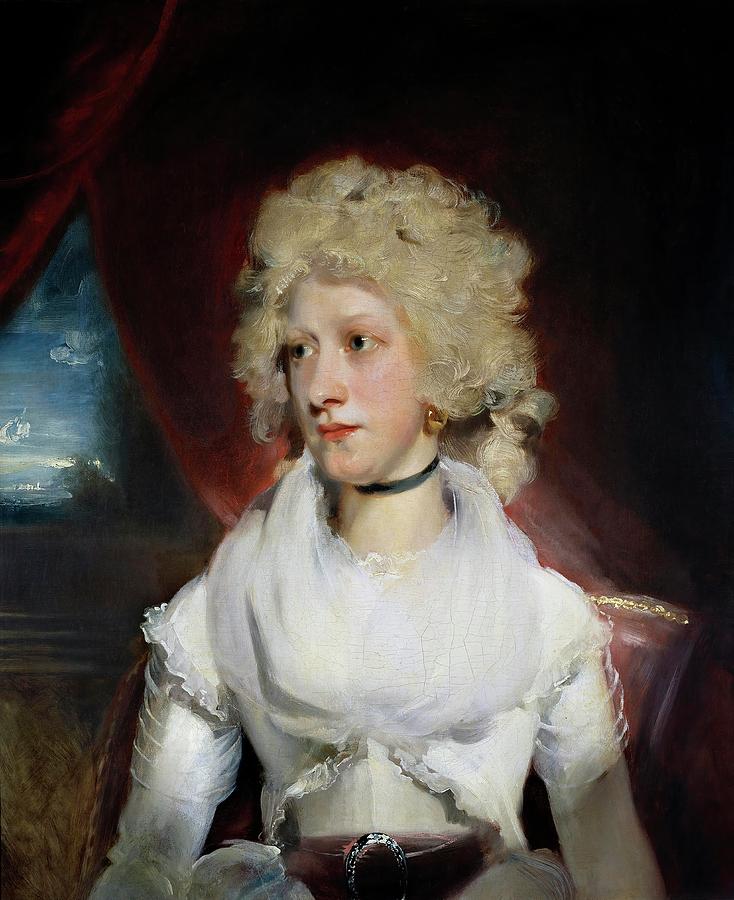 Thomas Lawrence / Miss Marthe Carr, ca. 1789, British School. Painting by Thomas Lawrence -1769-1830-