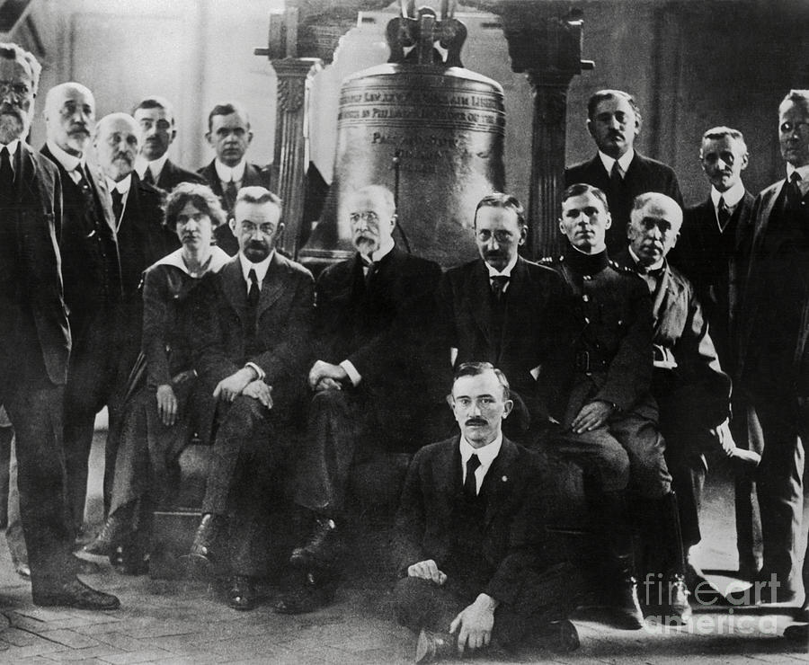Thomas Masaryk With Representatives Photograph by Bettmann