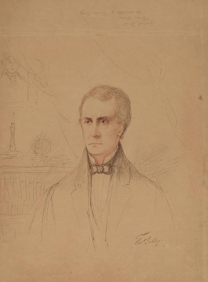 Thomas Mellon Drawing by Imitator Of Thomas Sully | Fine Art America