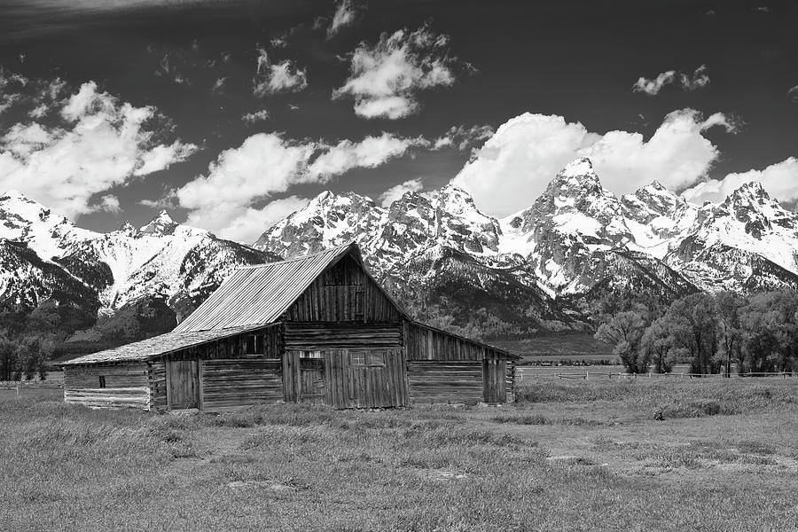 Black And White Photograph - Thomas Moulton Barn by Michael Blanchette Photography