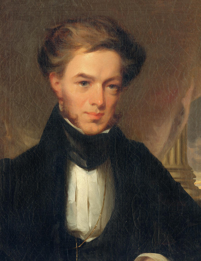 Portrait of Thomas Ustick Walter, 1835 Painting by John Neagle