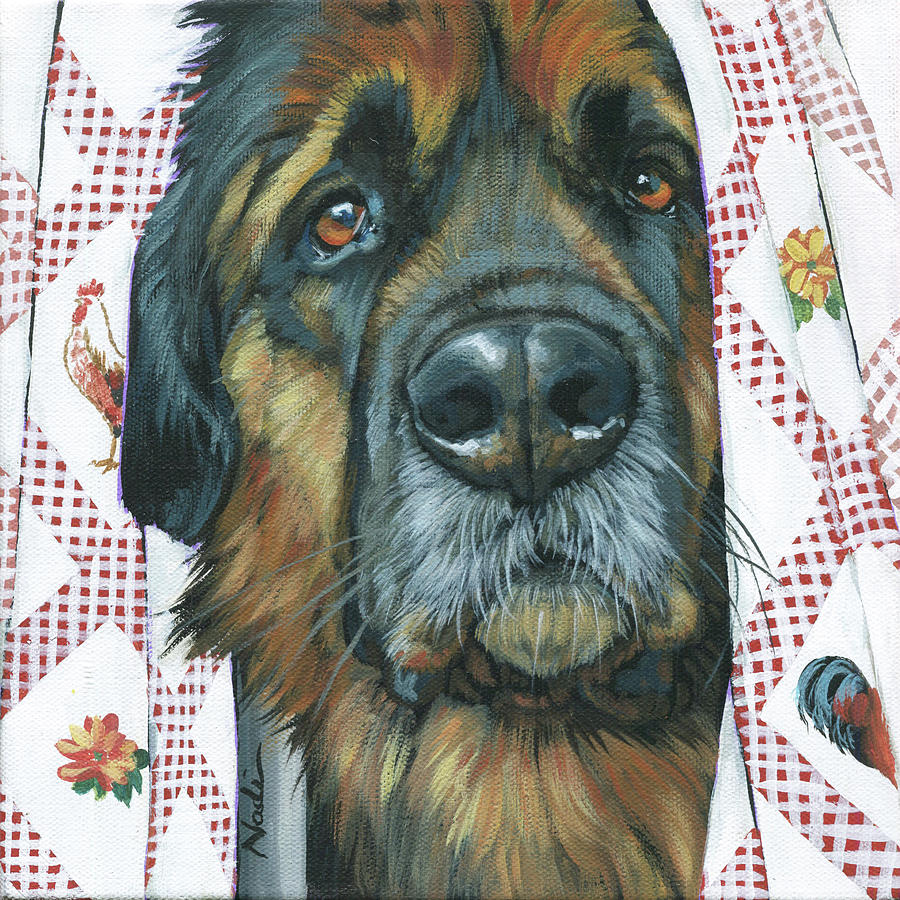 Leonberger Painting - Thorben by Nadi Spencer
