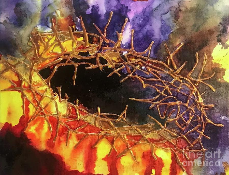 Thorns of Glory Painting by Linda Gustafson-Newlin