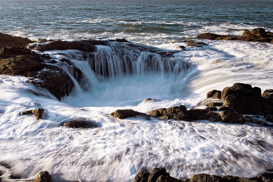 Thor's Well Yachats Oregon 102518 Photograph by Rospotte Photography