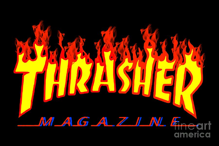 Thrasher Flame Digital Art by Zina Morgan - Pixels