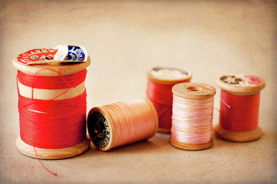 Vintage Photograph - Thread Reds by Jessica Rogers