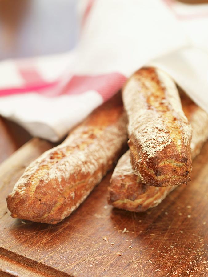Three Baguettes Photograph by Till Melchior