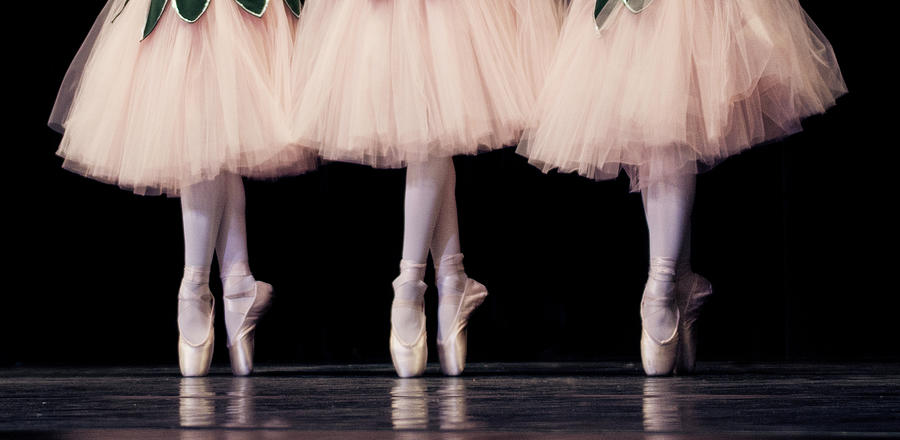 Three Ballerinas On Pointe Photograph by Kryssia Campos