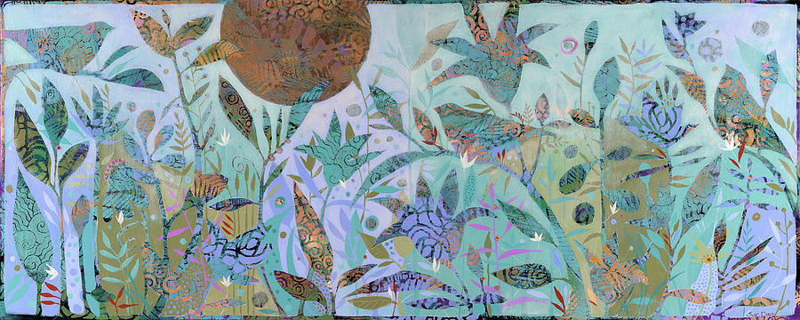 Three Birds In The Garden Painting by Sue Davis - Fine Art America