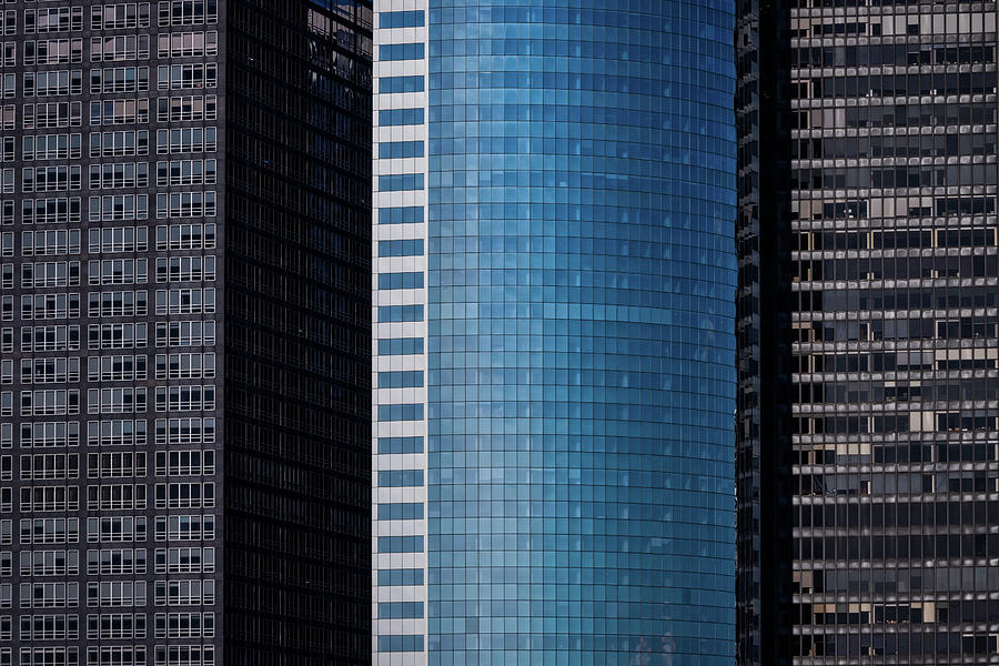 Three Buildings Photograph by Bill Chizek