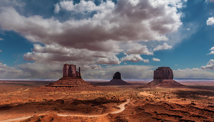 Three Buttes In Monument Valley Photograph by Karsten May
