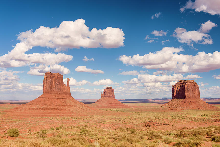 Southwest Photograph - Three Buttes by Michael Blanchette Photography