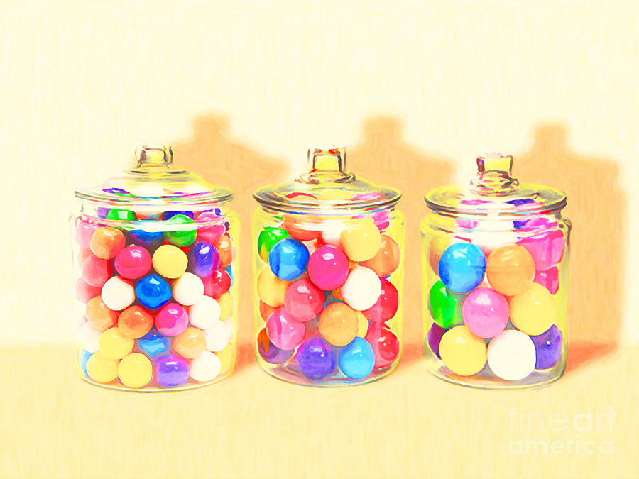 Three Candy Jars Big Bigger Biggest Pop Art 20180925 Photograph by Wingsdomain Art and Photography