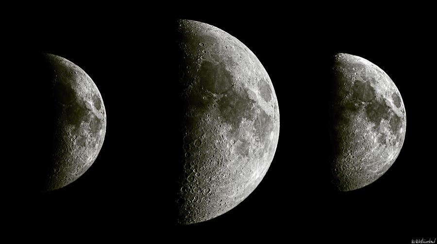 Three Crescent Moons Photograph by Weston Westmoreland