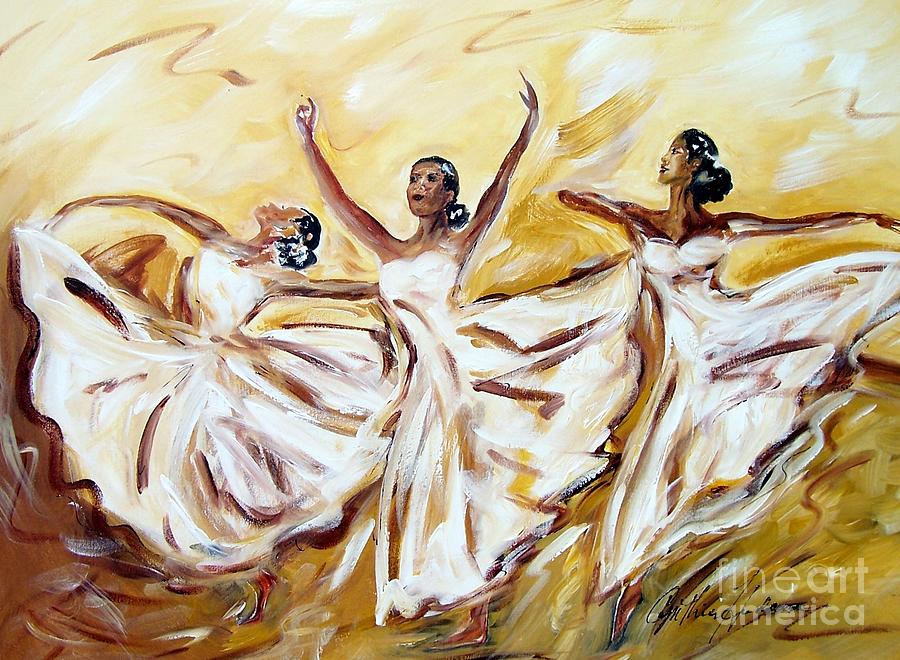 Three Painting by Cynthia Hudson