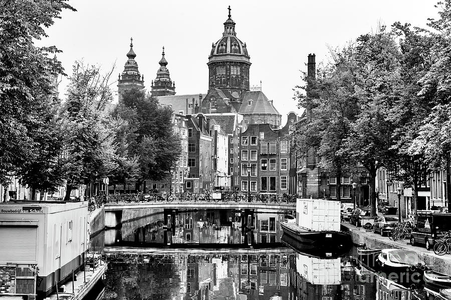 Three Domes of the Basilica of Saint Nicholas Amsterdam Photograph by John Rizzuto