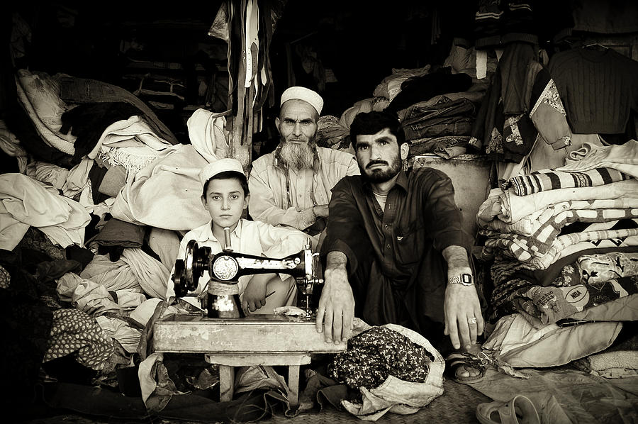 Pakistan Photograph - Three Generations by Nicolas Marino