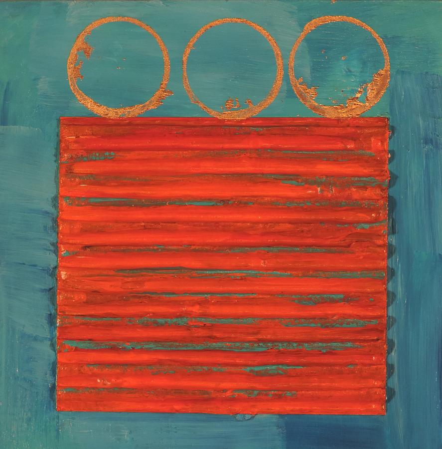Three Imperfect Circles Painting by Bill Tomsa