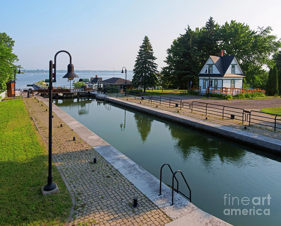 Three lock staircase in Chambly Quebec Photograph by Louise Heusinkveld