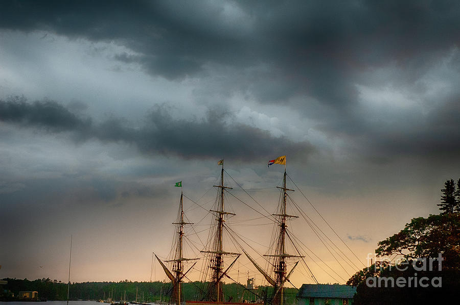 Three Masts at Dusk by Ruth H Curtis Three Masts at Dusk by Ruth H Curtis
