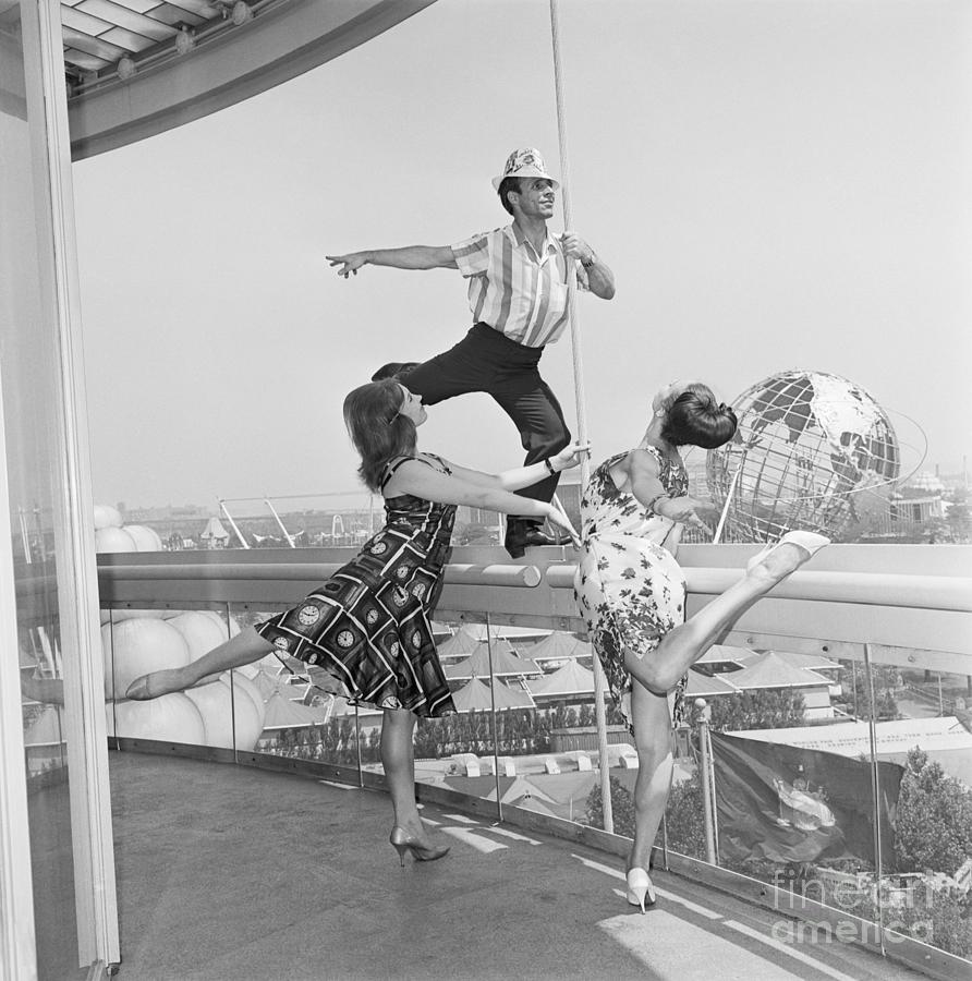 Three Members Of The Moisevev Ballet Co by Bettmann