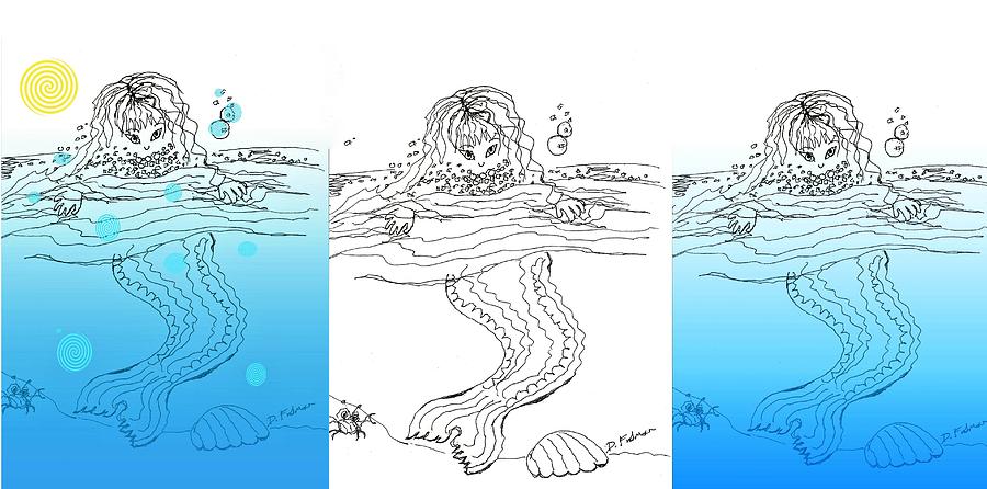 Three Mermaids All In A Row by Denise F Fulmer Three Mermaids All In A Row by Denise F Fulmer