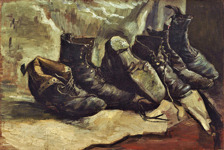 Vincent Van Gogh Painting - Three pairs of shoes - Digital Remastered Edition by Vincent van Gogh