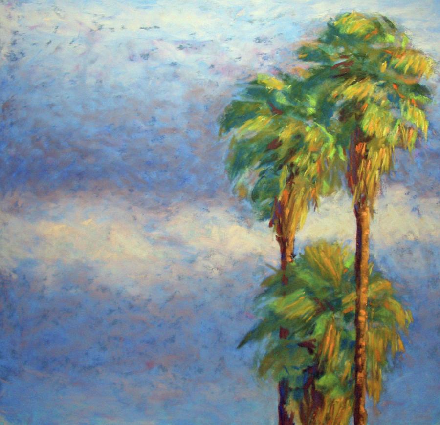 Landscape Pastel - Three Palms by Ellen Kirwan Landscape Pastel - Three Palms by Ellen Kirwan