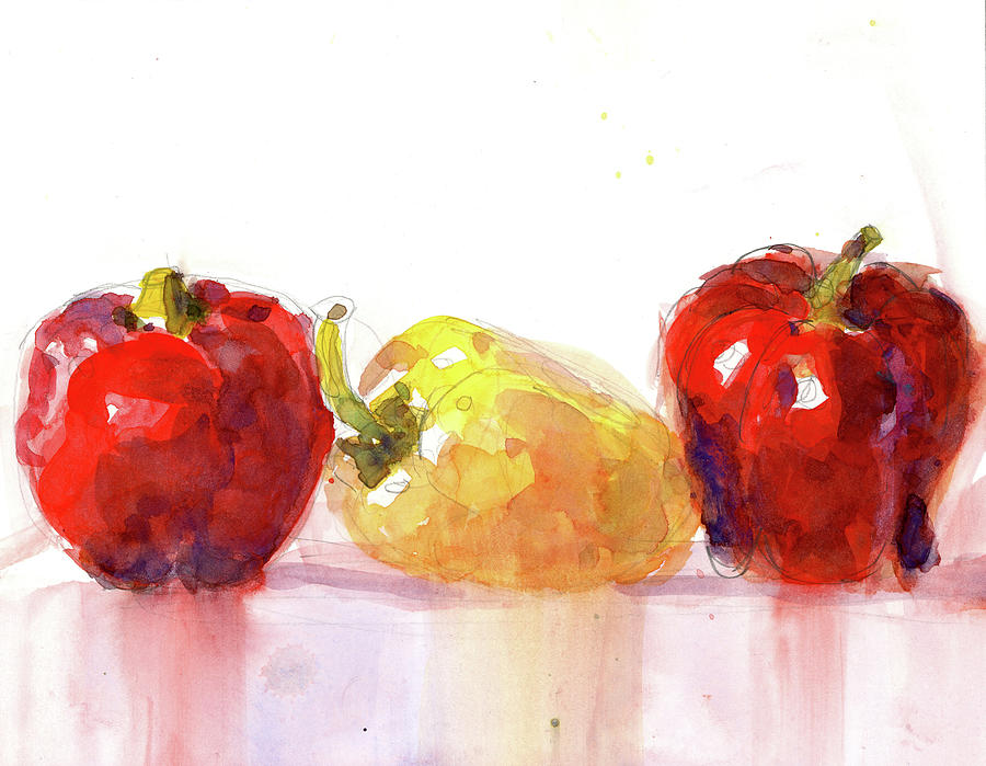 Three Peppers Painting