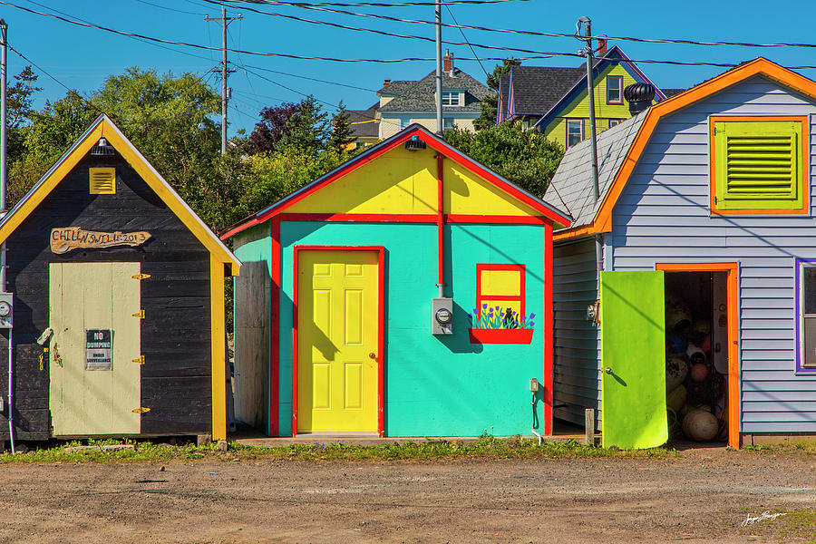 Three Sheds Photograph by Jurgen Lorenzen