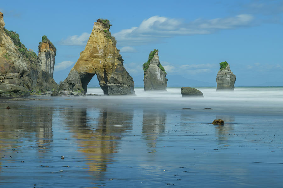 Three Sisters Rocks, New Zealand by Heeb Photos