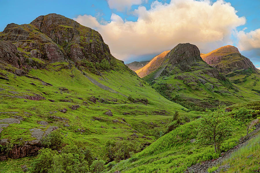 Three Sisters Sunrise - Glen Coe - Scotland Photograph by Jason Politte