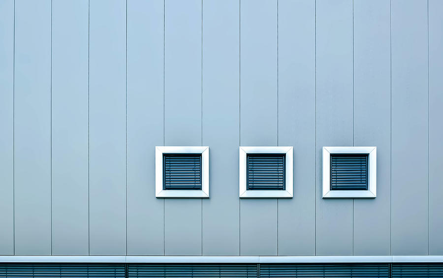 Architecture Photograph - Three Small Eyes by Markus Auerbach